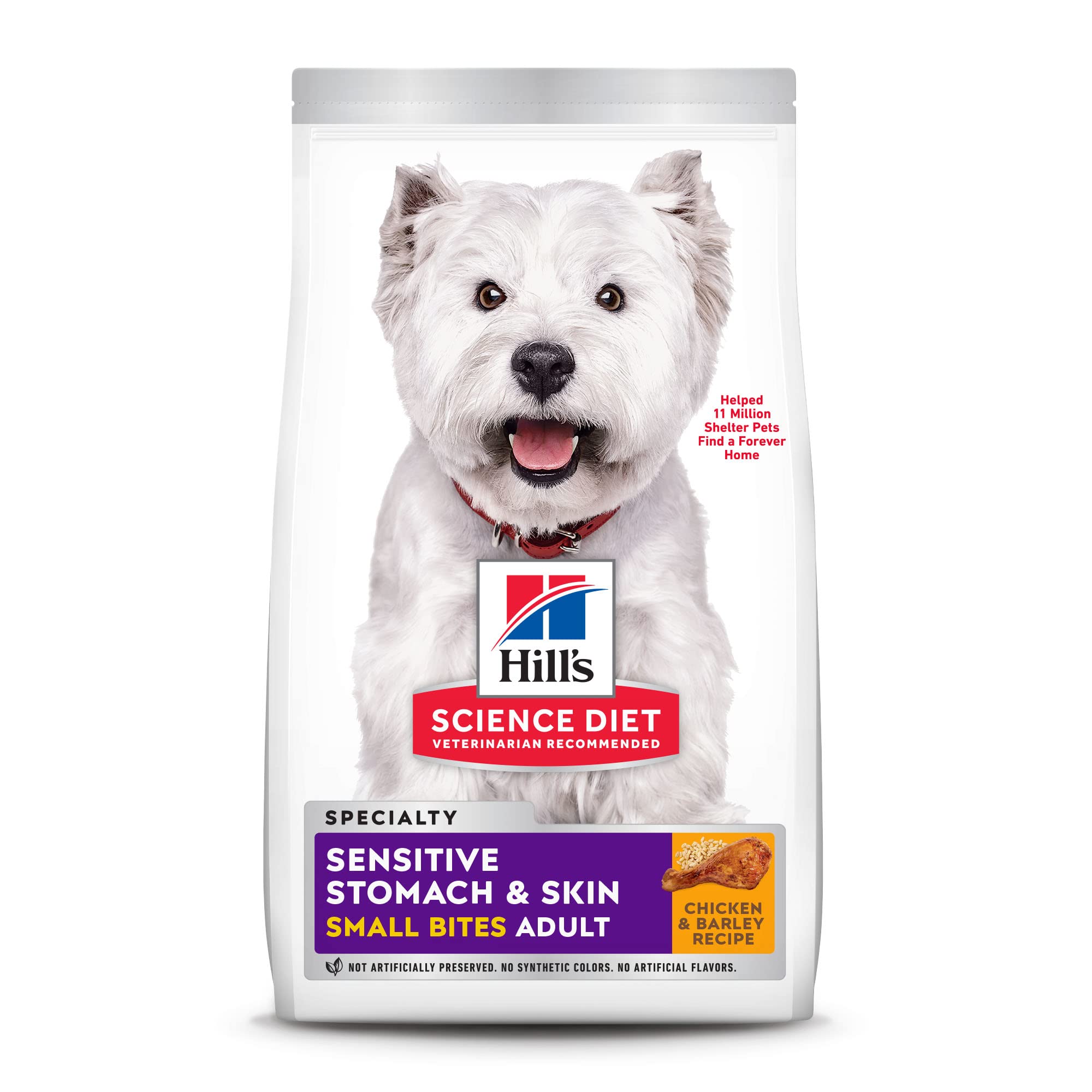 Hill's Science Diet Adult Sensitive Stomach and Skin, Small Bites Dry Dog Food