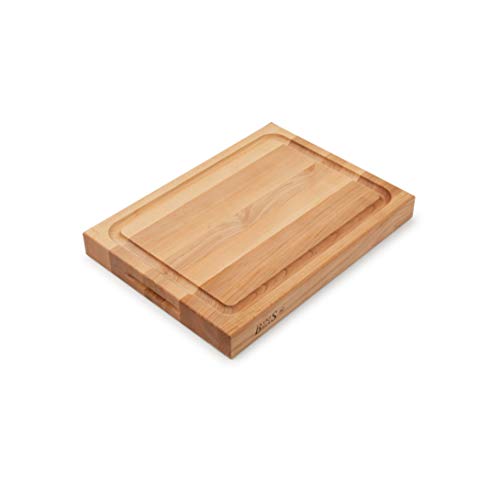 John Boos Block RA02-GRV Maple Wood Edge Grain Reversible Cutting Board with Juice Moat, 20 Inches x 15 Inches x 2.25 Inches