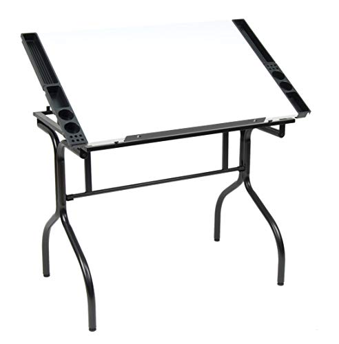 SD STUDIO DESIGNS Studio Designs Folding Modern Top Adjustable Drafting Table Craft Table Drawing Desk Hobby Table Writing Desk Studio Desk, 35.25