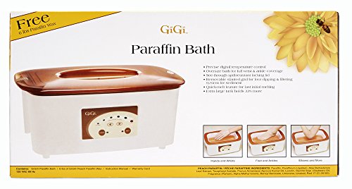 GiGi Digital Paraffin Bath with  Peach Paraffin Wax 6 lbs
