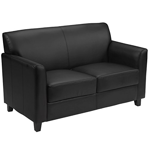 Flash Furniture Black Leather Loveseat