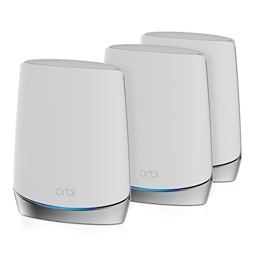 Netgear Orbi Whole Home Tri-Band Mesh WiFi 6 System (RBK753S) - with 1-Year  Armor Internet Security - Router with 2 Satellite Extenders | Coverage up to 7,500 sq.ft, 40 Devices | 4.2Gbps