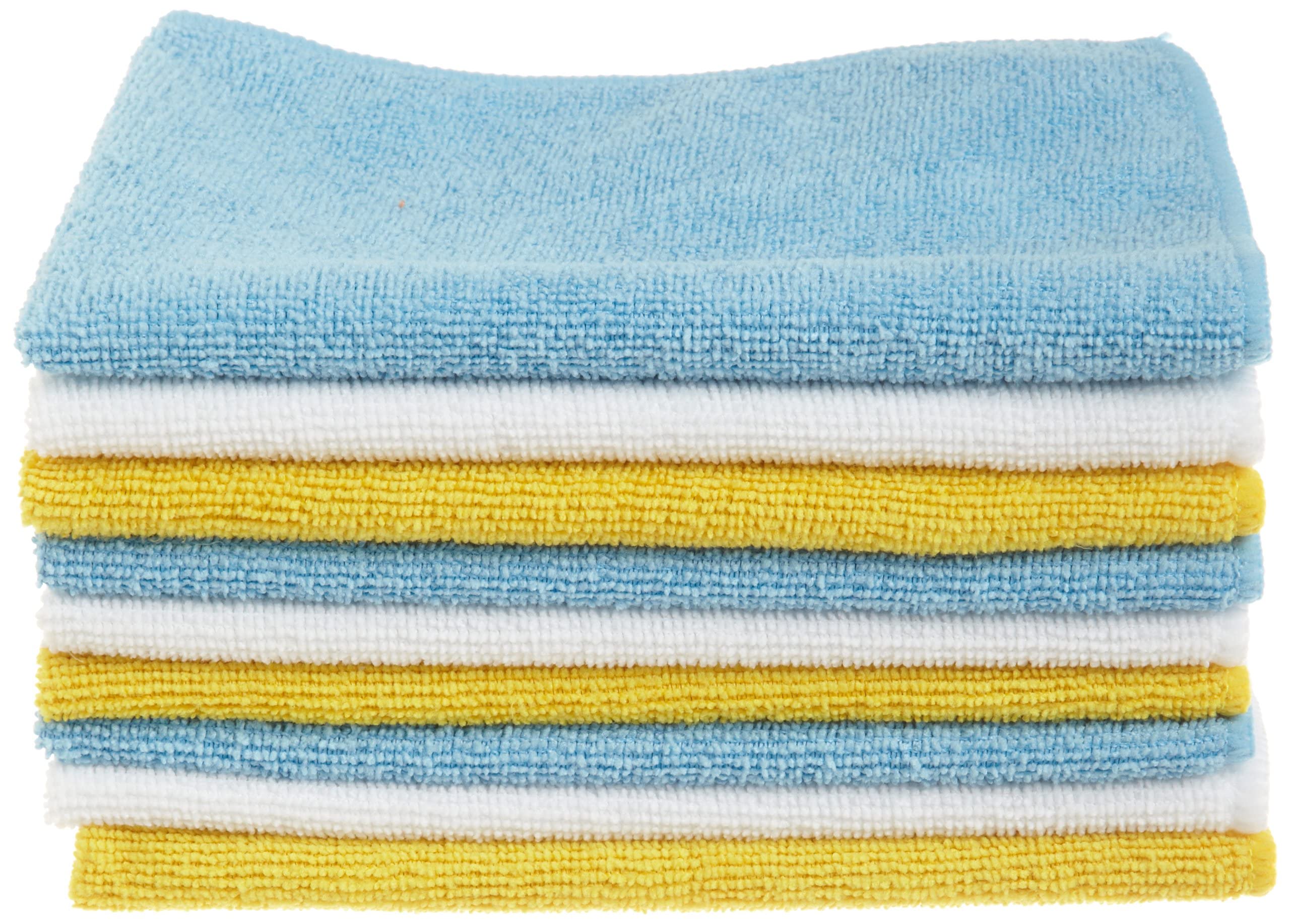 Amazon Basics Non-Abrasive Microfiber Cleaning Cloths for Home and Auto