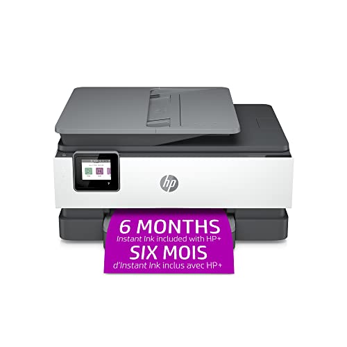 HP OfficeJet Pro 8025e Wireless Color All-in-One Printer with bonus 6 free months Instant Ink with + (1K7K3A)