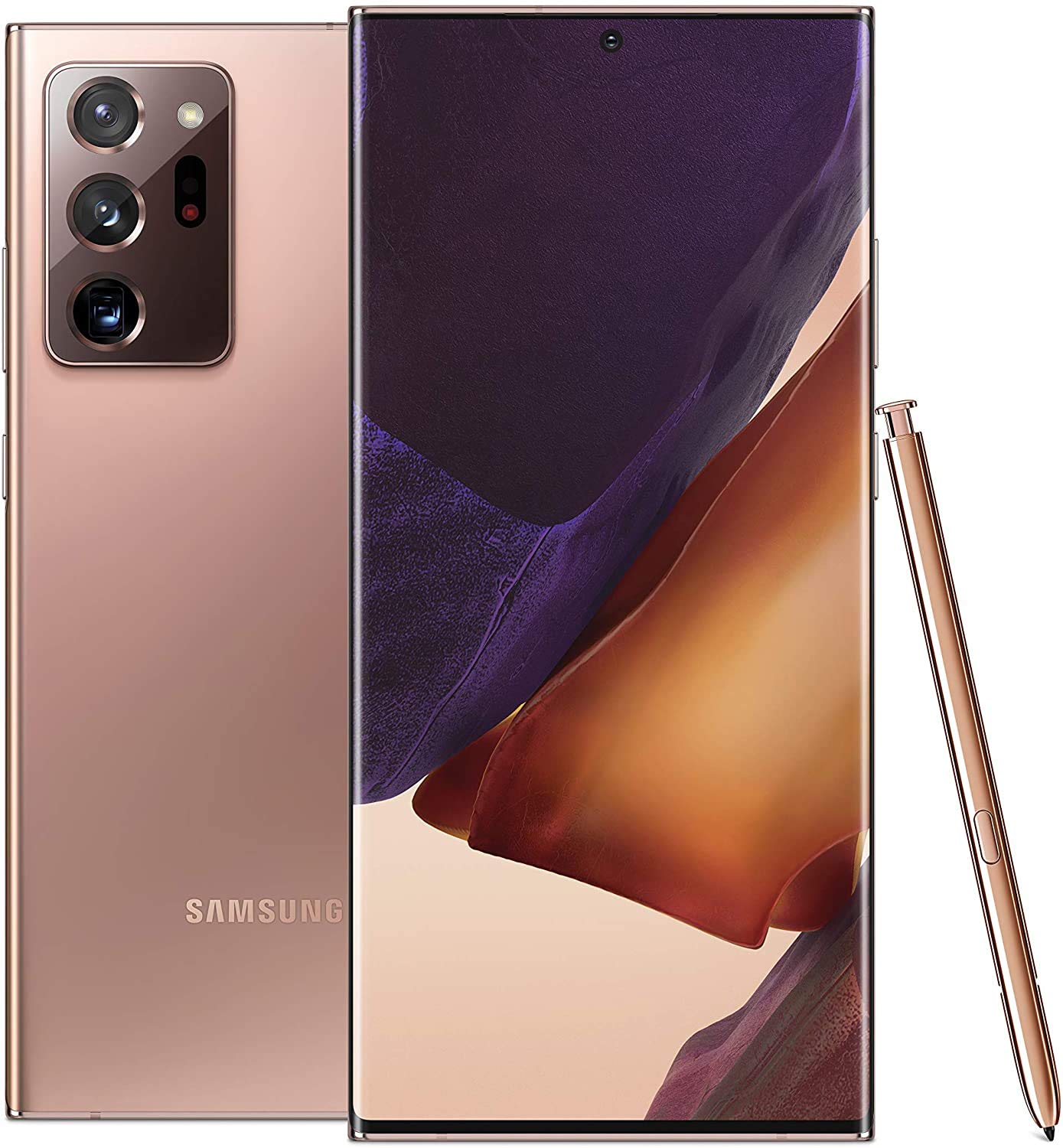 Samsung Galaxy Note20 Ultra (N986B-DS), 5G, International Version (No US Warranty), 256GB 12GB RAM, Mystic Bronze - GSM Unlocked