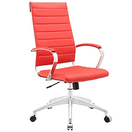 Modway Jive Highback Office Chair - Red + FREE Ebook for Modern Home Design Inspirations