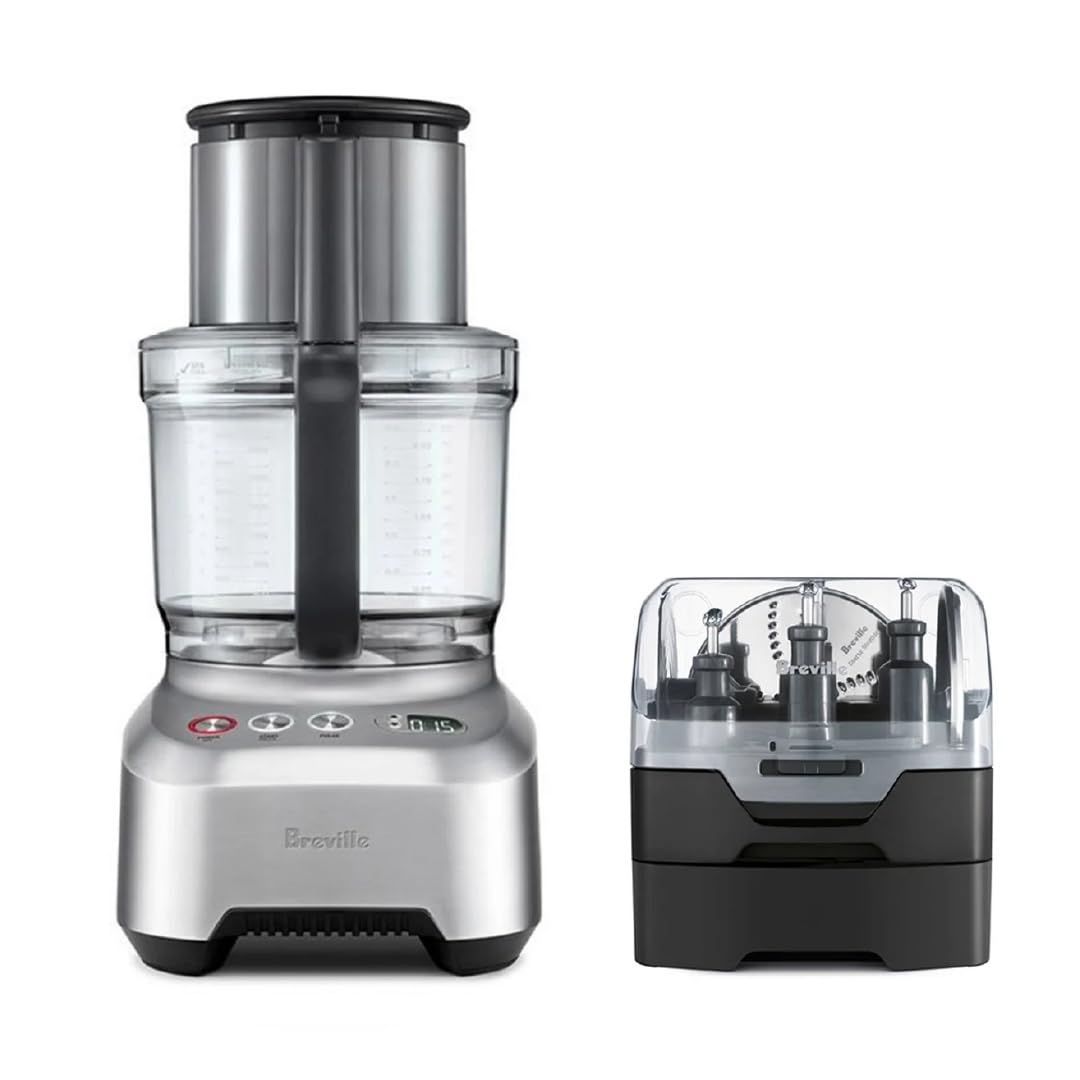 Breville Sous Chef 16 Cup Peel & Dice Food Processor, Brushed Aluminum, BFP820BAL,Silver