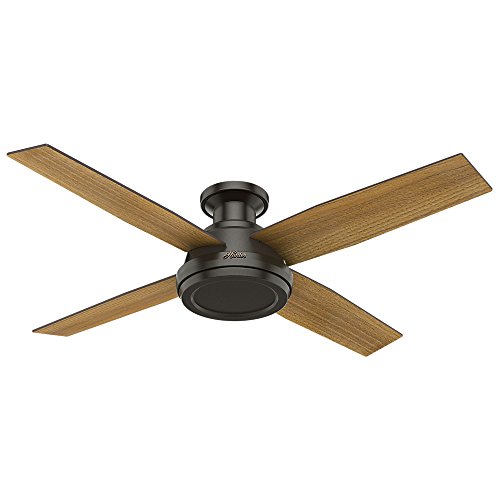 Hunter Fan Company Company 59449 Dempsey Low Profile Indoor Ceiling Fan with Remote Control, 52
