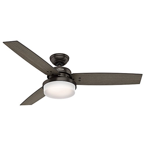 Hunter Fan Company Hunter Sentinel Indoor Ceiling Fan with LED Light and Remote Control, 52