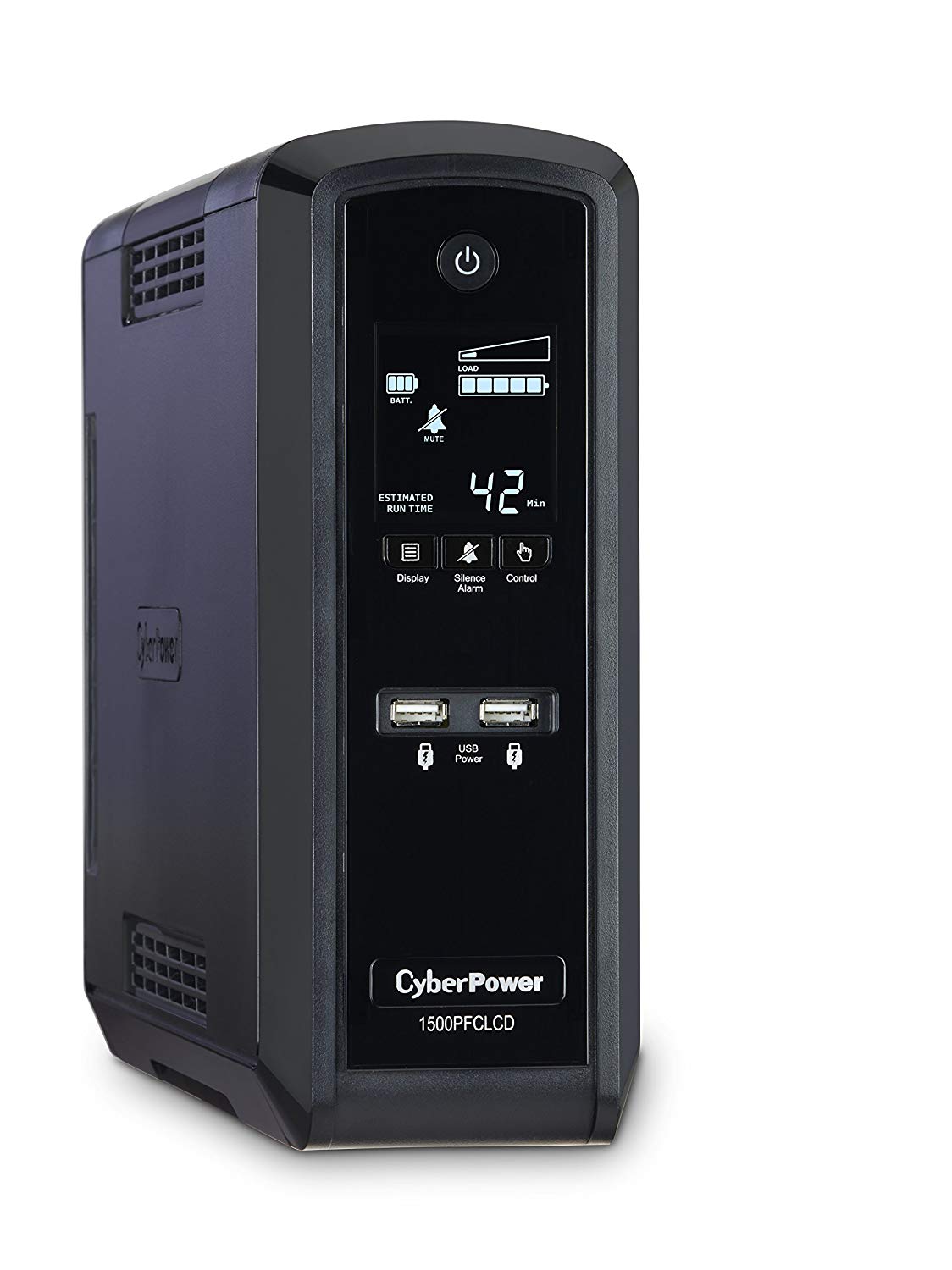 Cyber Power CyberPower CP1500PFCLCD PFC Sinewave UPS System, 1500VA/900W, 10 Outlets, AVR, Mini-Tower