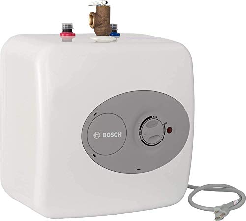 BOSCH THERMOTECHNOLOGY Bosch Electric Mini-Tank Water Heater Tronic 3000 T 4-Gallon (ES4)  - Eliminate Time for Hot Water - Shelf, Wall or Floor Mounted