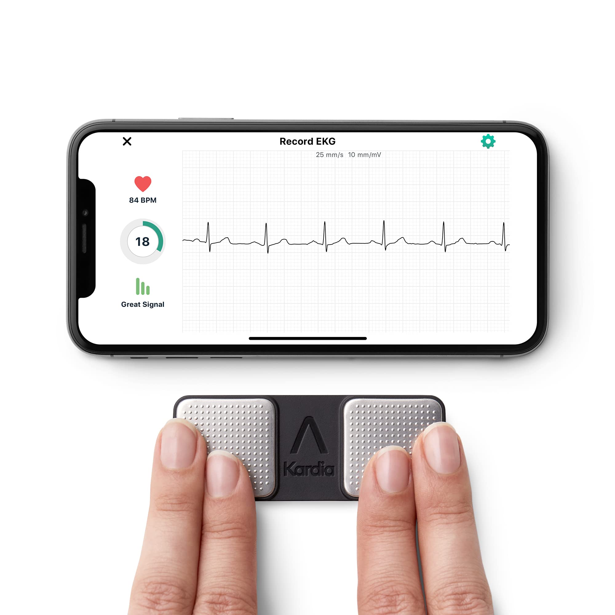  Alivecor KardiaMobile 1-Lead Personal EKG Monitor – Record EKGs at Home – Detects AFib and Irregular Arrhythmias – Instant Results in 30 Seconds – Easy to Use – Works with Most Smartphones...