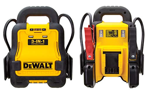 DEWALT DXAE20VBB Automotive Battery Booster and 12V Jump Starter with USB Power Station: Powered by Standard 20V MAX and FLEXVOLT Tool Batteries