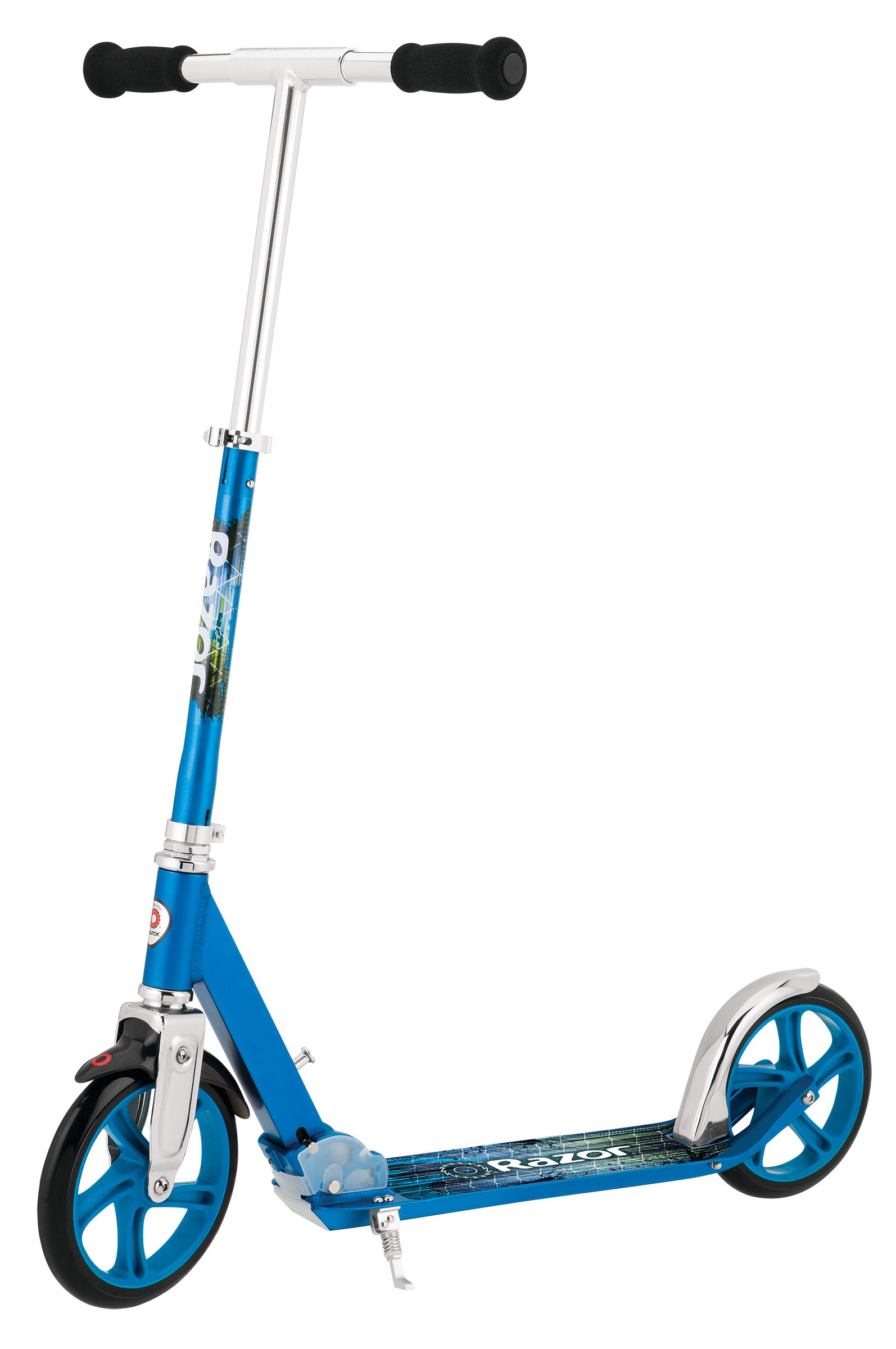 RAZOR A5 Lux Kick Scooter - Large 8" Wheels, Foldable, Adjustable Handlebars, Lightweight, for Riders up to 220 lbs