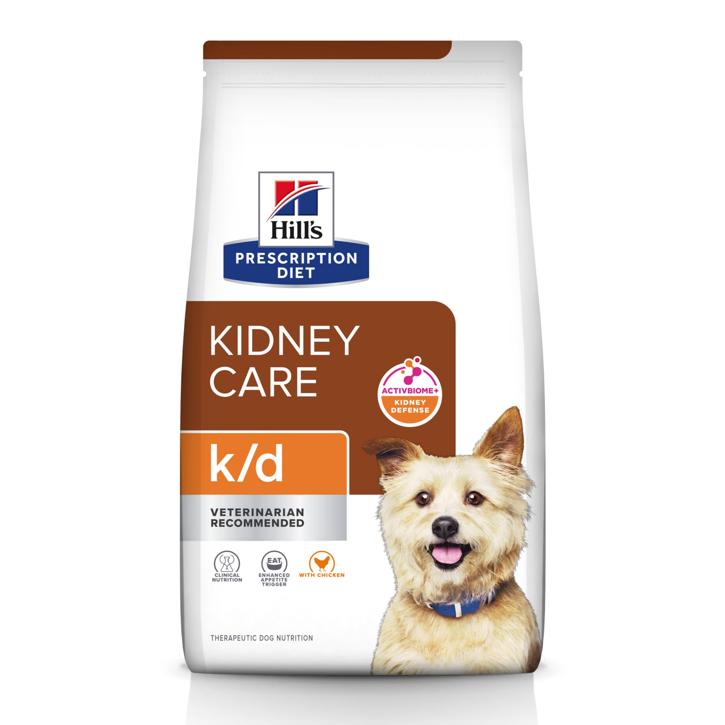 HILL'S PRESCRIPTION DIET k/d Kidney Care with Chicken Dry Dog Food, Veterinary Diet