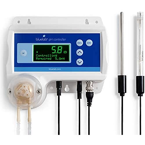 Bluelab CONTPH pH Controller with Monitoring and Dosing in Water Digital Meter for Hydroponic System and Indoor Plant Grow with Easy Calibration, 1, White