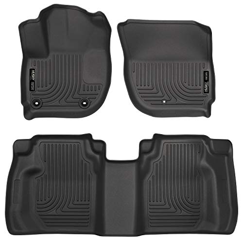 Husky Liners s Weatherbeater Series | Front & 2nd Seat Floor Liners - Black | 99491 | Fits 2015-2020 Honda Fit 3 Pcs