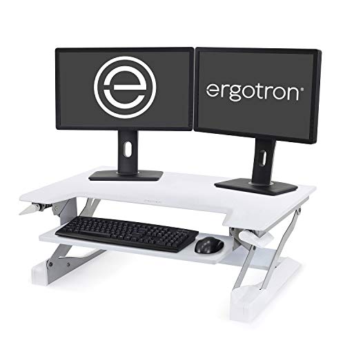Ergotron - WorkFit-T Standing Desk Converter - for Tabletops - 35 Inches, White