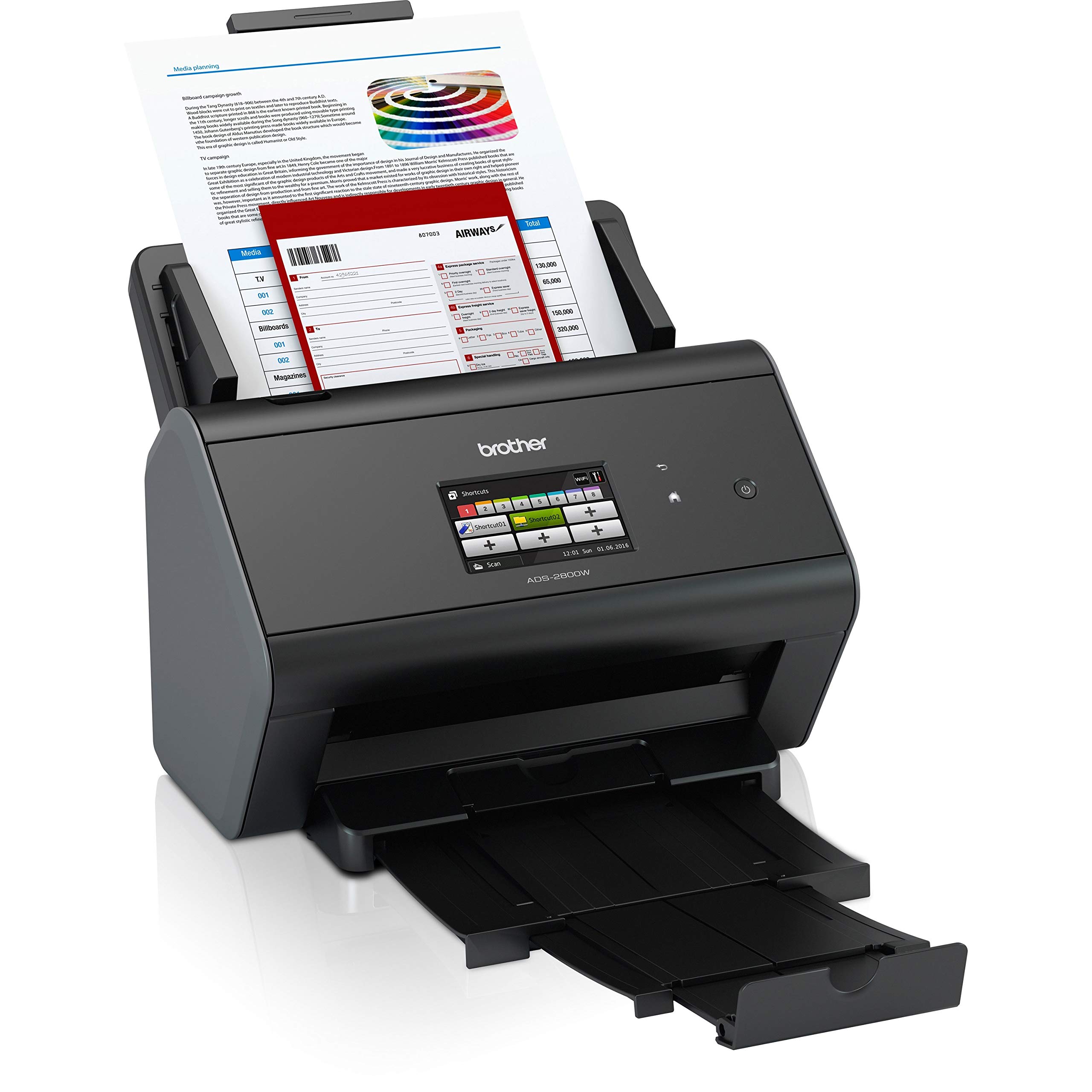Brother Professional Desktop Scanner with Fast Scan Speeds, Duplex, Wireless, and Large Touchscreen