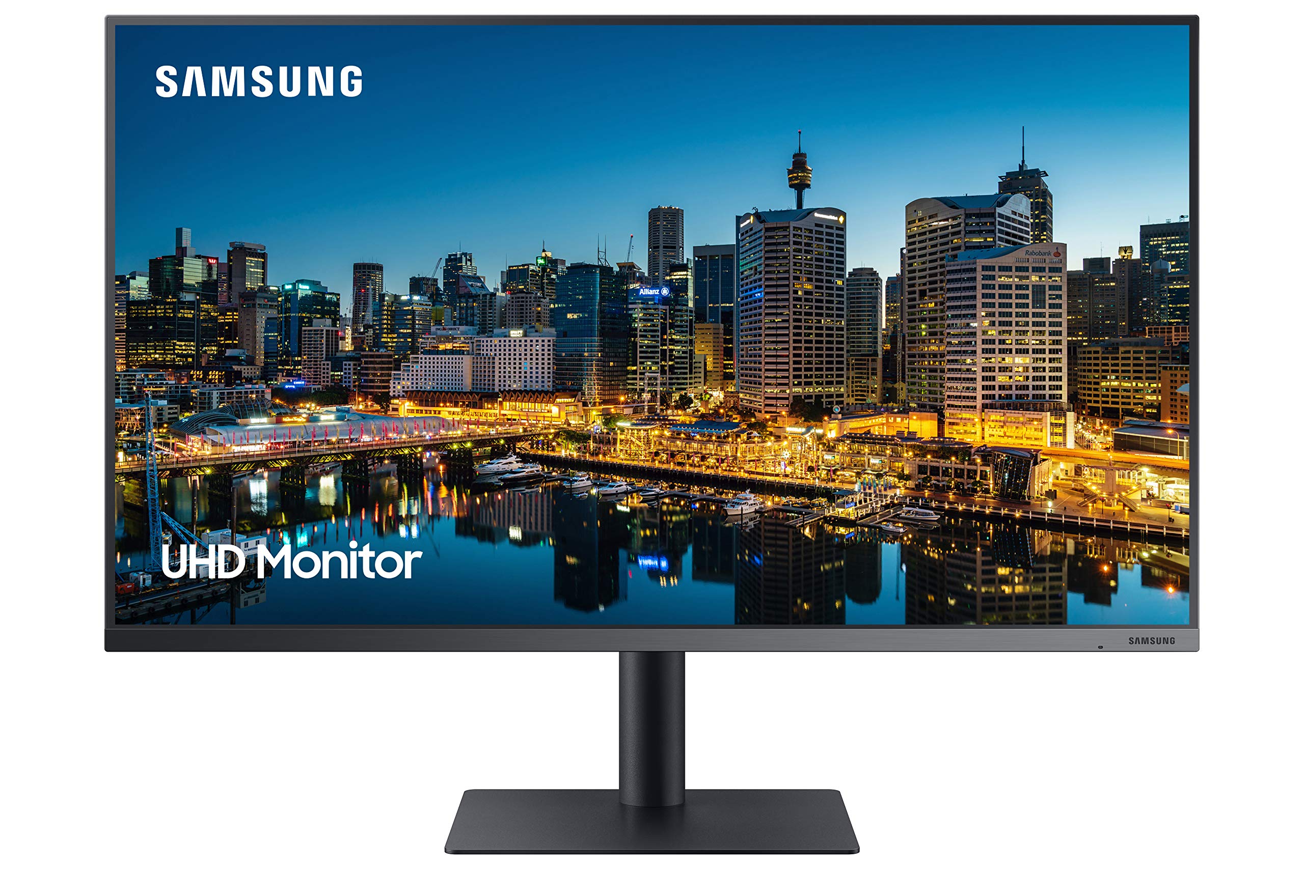 Samsung TU87F Series 32-Inch 4K UHD Pro Monitor w/Thunderbolt 3, VA Panel, 60Hz, 5ms, HDR10, sRGB, HDMI, Dual 4K Display, Fully Adjustable Stand, Eye Saver Mode (LF32TU874VNXGO) Dark Blue Gray