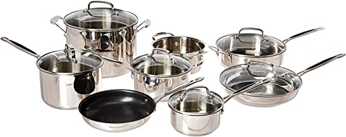 Cuisinart 77-14N 14-Piece Chef's-Classic-Stainless Collection, Cookware Set