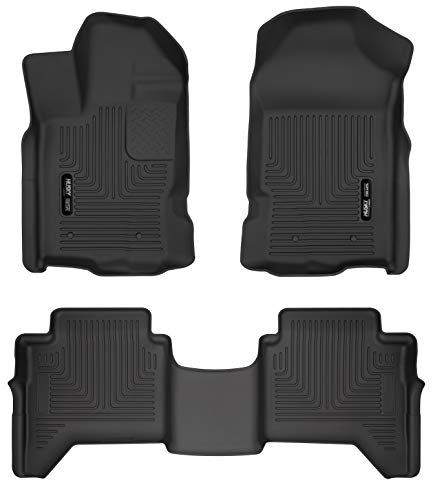 Husky Liners Weatherbeater Front & 2nd Seat Floor Liners - Fits 2019-21 Ford Ranger SuperCrew