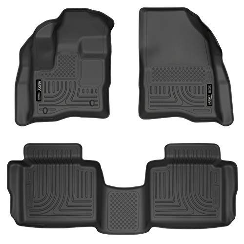 Husky Liners Weatherbeater Series | Front & 2nd Seat Floor Liners - Black | 98701 | Fits 2010-2019 Ford Taurus 3 Pcs