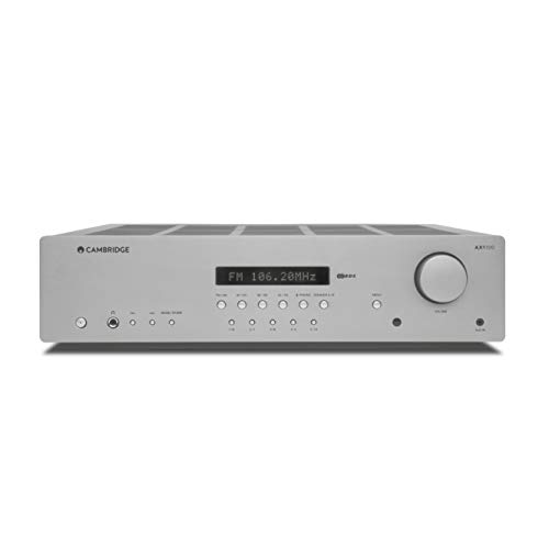 CAMBRIDGE AUDIO AXR100 100-Watt Stereo Receiver with Bluetooth | Built-in Phono Stage, 3.5mm Input, AM/FM with RDS