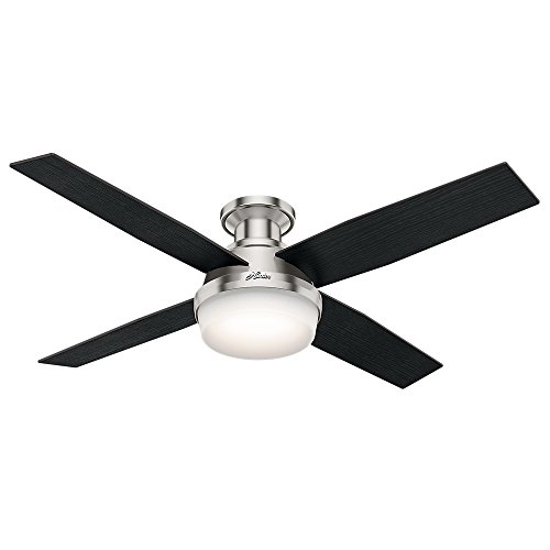 Hunter Fan Company Company 59241 Hunter Dempsey Indoor Low Profile Ceiling Fan with LED Light and Remote Control, 52