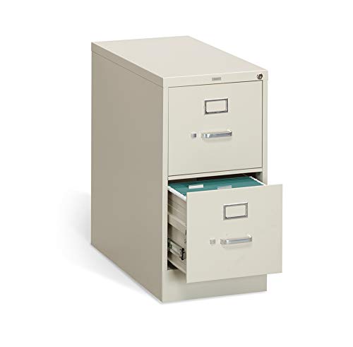 HON The Company P.L 312PL 310 Series Vertical File Cabinet Letter Width, 2 Drawers, Putty (H312)