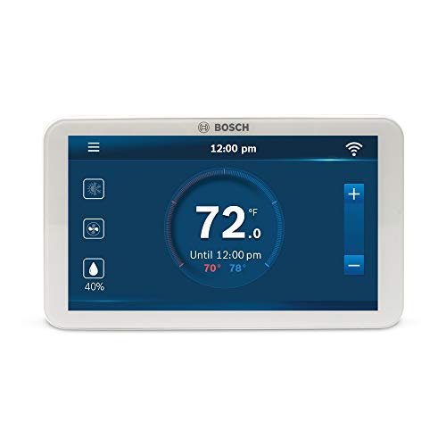 BOSCH THERMOTECHNOLOGY Bosch BCC100 Connected Control Smart Phone Wi-Fi Thermostat - Works with Alexa - Touch Screen