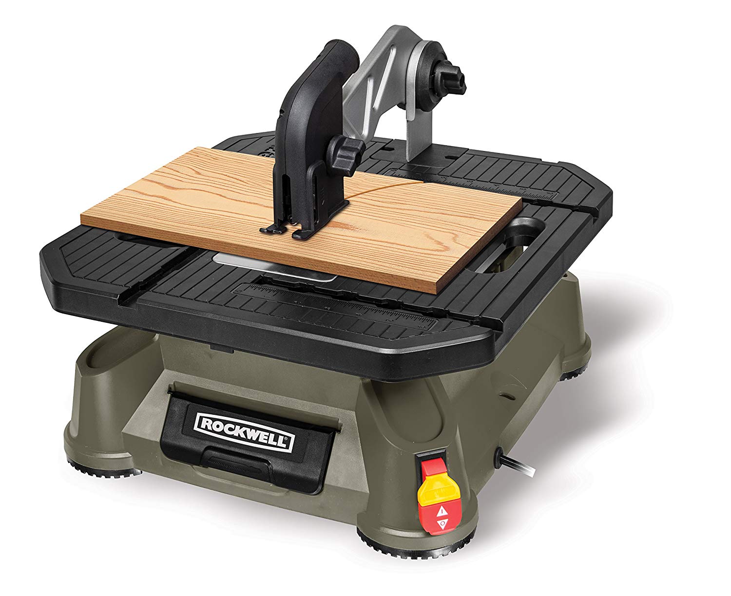 Positec USA Rockwell BladeRunner X2 Portable Tabletop Saw with Steel Rip Fence, Miter Gauge, and 7 Accessories – RK7323