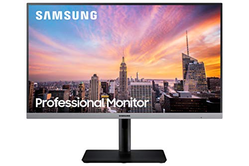 Samsung S24R650FDN SR650 Series 24 inch IPS 1080p 75Hz Computer Monitor for Business with VGA, HDMI, DisplayPort, and USB Hub, 3-Year Warranty, Black