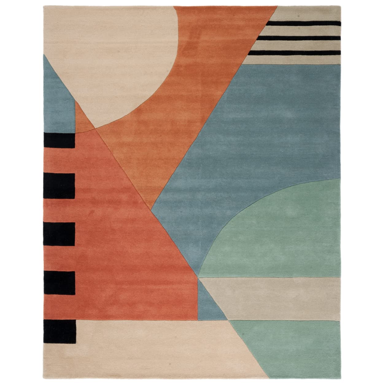 Safavieh Rodeo Drive Collection RD863A Handmade Mid-Century Modern Abstract Wool Area Rug