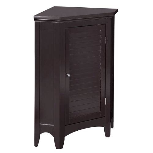Elegant Home Fashions Slone Corner 1-Shutter Door Floor Cabinet