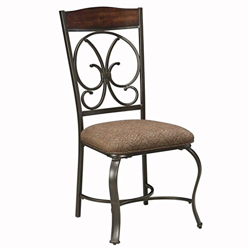 Ashley Furniture Glambrey Upholstered Dining Side Chair in Brown