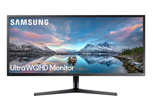 Samsung 34-Inch SJ55W Ultrawide Gaming Monitor (LS34J550WQNXZA) - 75Hz Refresh, WQHD Computer Monitor, 3440 x 1440p Resolution, 4ms Response, FreeSync, Split Screen, HDMI, Black