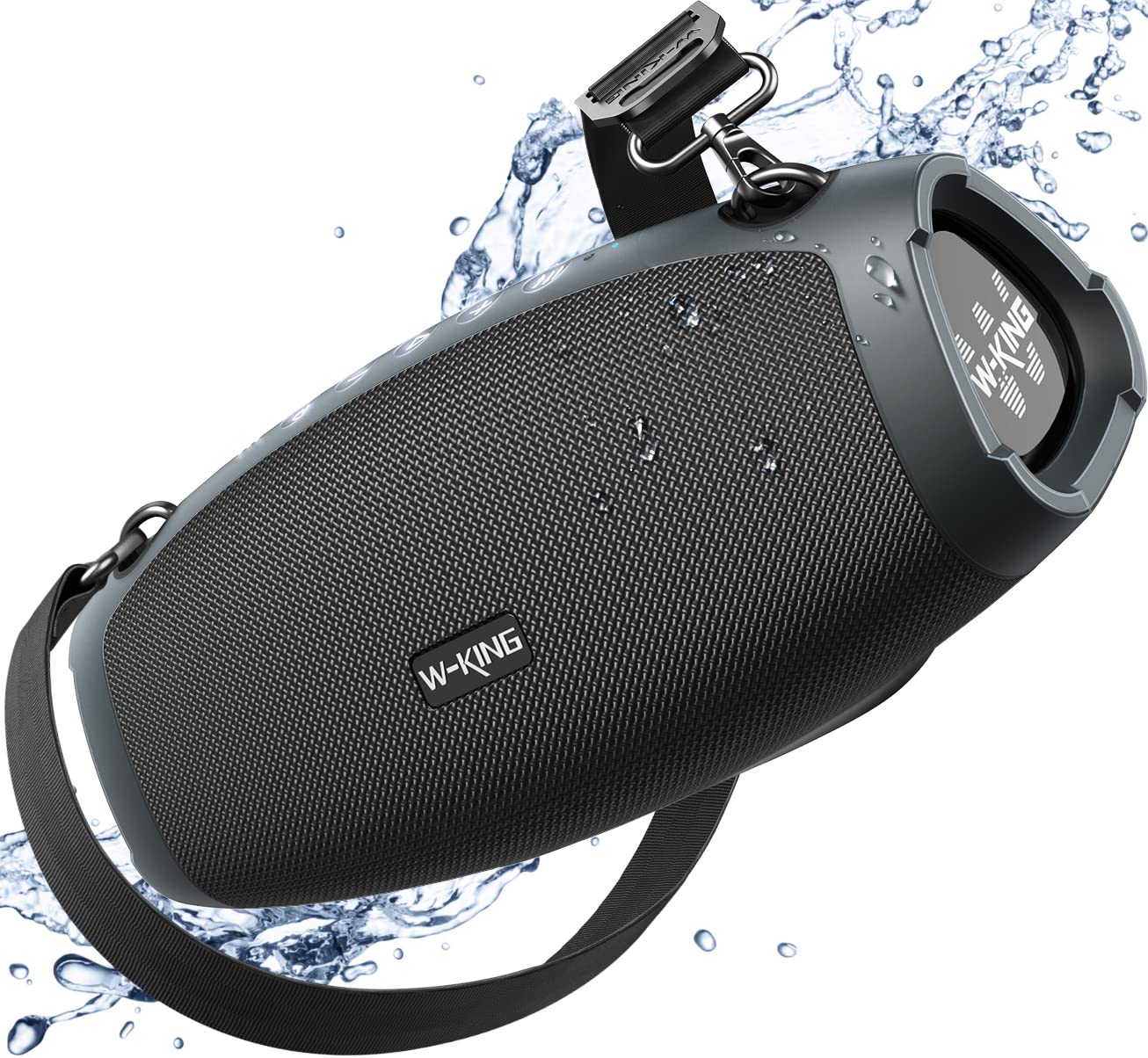W-KING Portable Loud Bluetooth Speakers with Subwoofer, 70W Portable Outdoor Speakers Bluetooth Wireless Waterproof, Triple Passive Radiators-Deep Bass/Hi-fi Audio/DSP/42H/Power Bank/TF/AUX/EQ/Opener