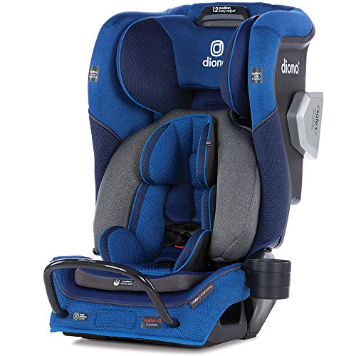 Diono 2020 Radian 3QXT, 4 in 1 Convertible, Safe+ Engineering, 4 Stage Infant Protection, 10 Years 1 Car Seat, Fits 3 Across, Blue Sky