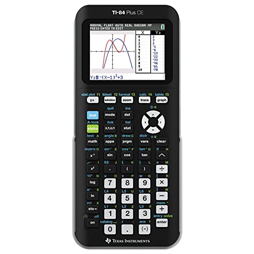 Texas Instruments ® TI-84 Plus CE Color Graphing Calculator, Black/White