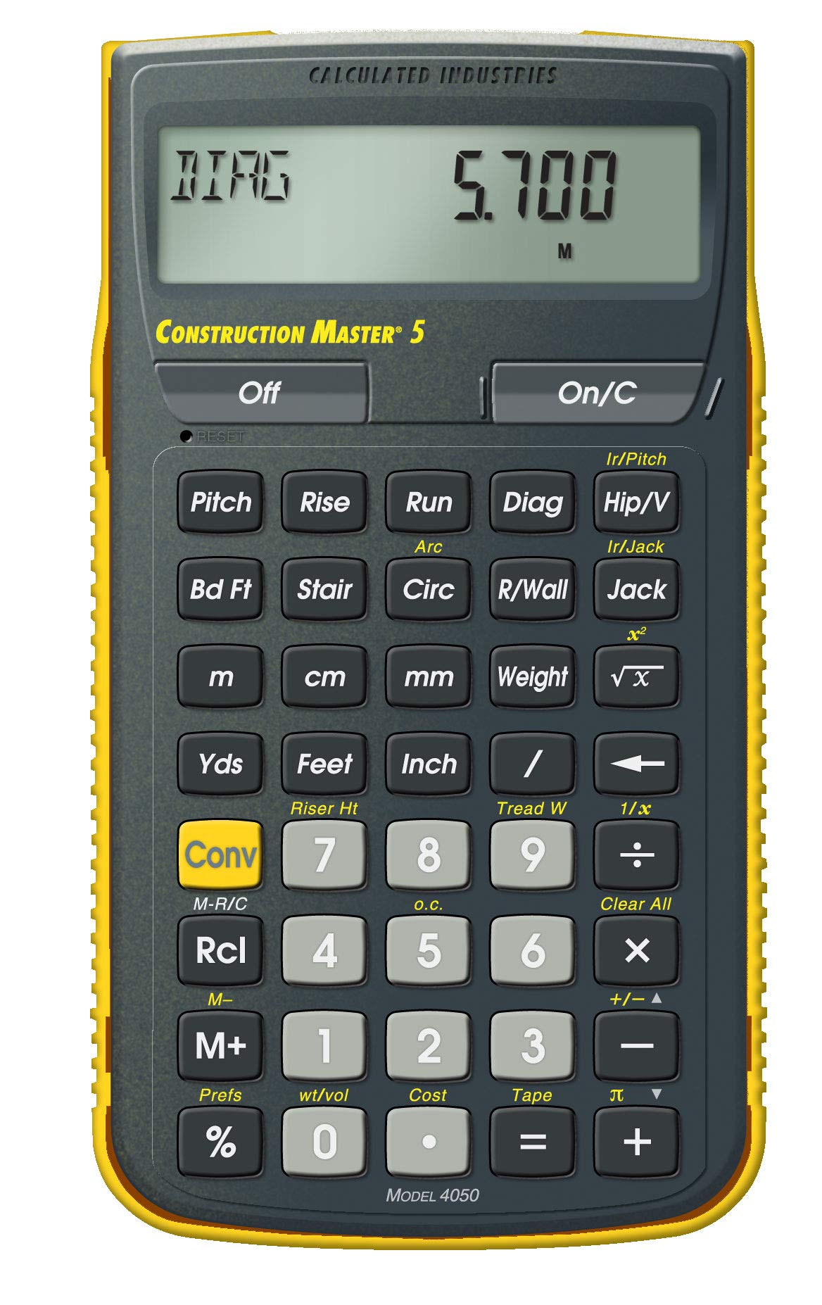 Calculated Industries 4050 Construction Master 5 Construction Calculator