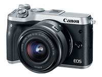 Canon EOS M6 24.2 MP Mirrorless Digital Camera - 1080p - Silver - EF-S 18-150mm IS STM Lens
