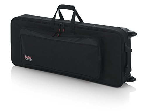 Gator Cases Lightweight Keyboard Case with Pull Handle and Wheels; Fits Slim 88-Note Keyboards (GK-88SLIM)