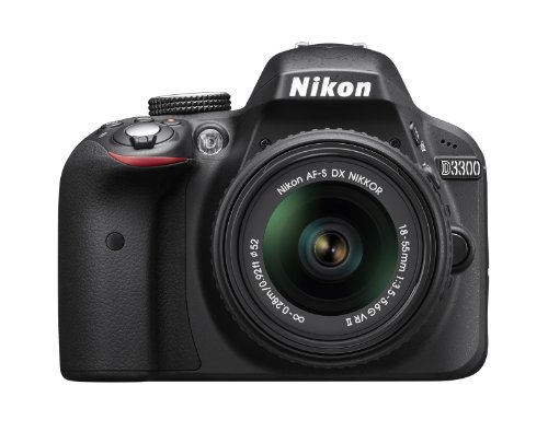 Nikon D3300 24.2 MP CMOS Digital SLR with Auto Focus-S DX NIKKOR 18-55mm f/3