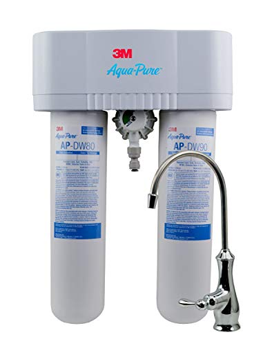 3M Aqua-Pure Aqua-Pure Under Sink Water Filter System AP-DWS1000, Dedicated Faucet, Reduces Particulate, Chlorine Taste and Odor, Lead, Turbidity, Cysts, VOCs, MTBE