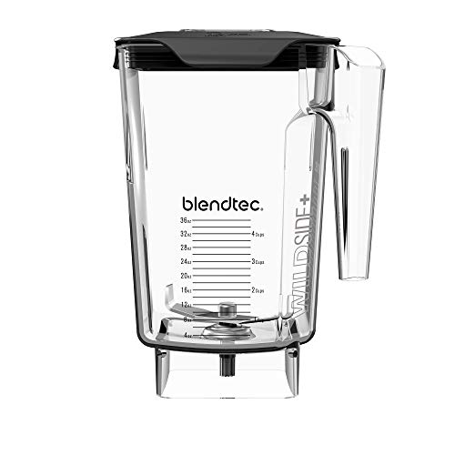 Blendtec WildSide+ 3 Quart Jar (90 oz), Five Sided, Professional/Commercial Grade Blender Jar, Soft Lid, BPA-free, Clear