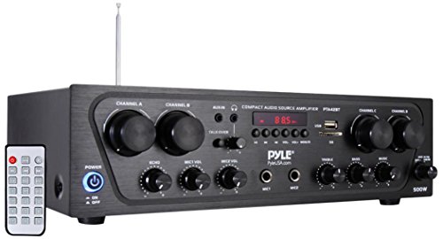 Pyle Wireless Karaoke Bluetooth Stereo Receiver - 4 Cha...