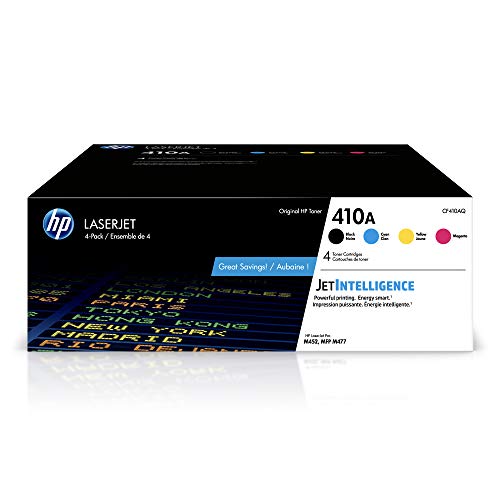 HP 410A | CF410A, CF411A, CF412A, CF413A | 4 Toner Cartridges | Black, Cyan, Magenta, Yellow