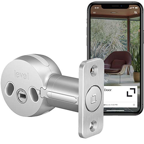 Level Home Inc. Level Bolt Smart Lock, Bluetooth Deadbolt, Works with Your Existing Lock, Keyless Entry, Smartphone Access, Works with Apple HomeKit