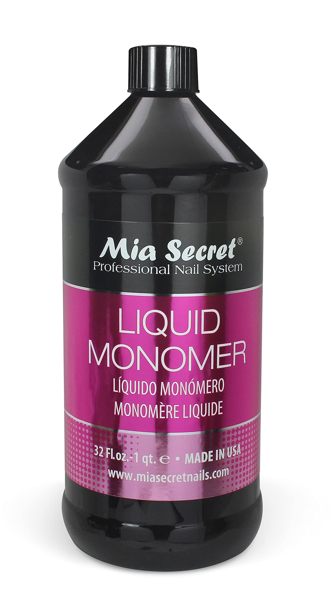 Mia Secret 32 oz  Liquid Monomer - Professional Acrylic Nail Liquid for Acrylic Powder - EMA monomer - Nail Monomer liquid - ema monomer acrylic nail liquid